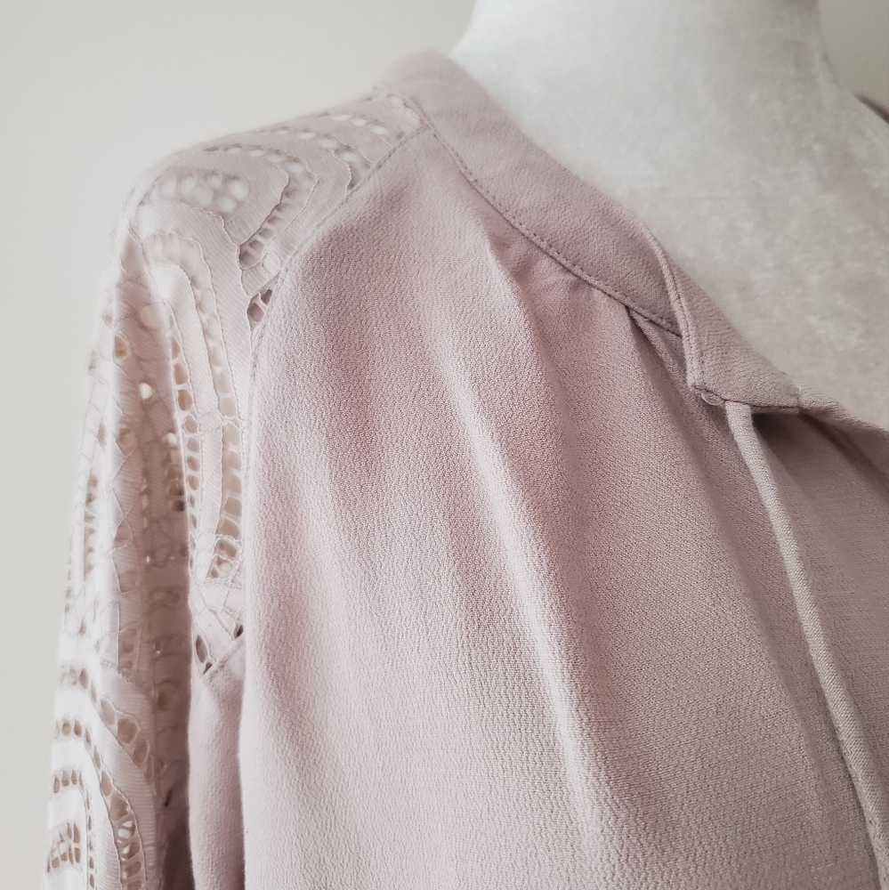 Gentle Fawn Lace Inset Button Down Blouse - Picture 4 of 16